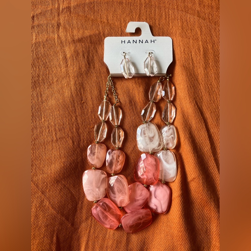 Hannah Rose and Ivory Necklace Set